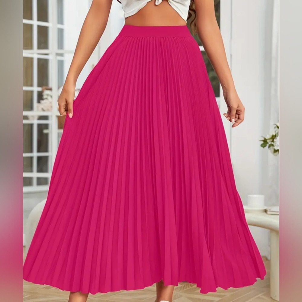Pleated Maxi Skirt - Picture 1 of 3
